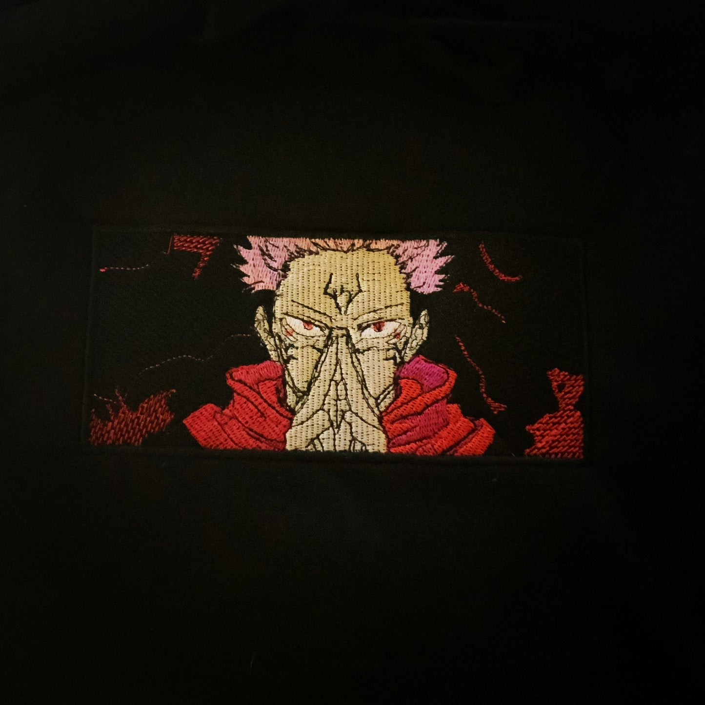 LIMITED JUJUTSU KAISEN YUJI ITADORI EMBROIDERED HOODIE