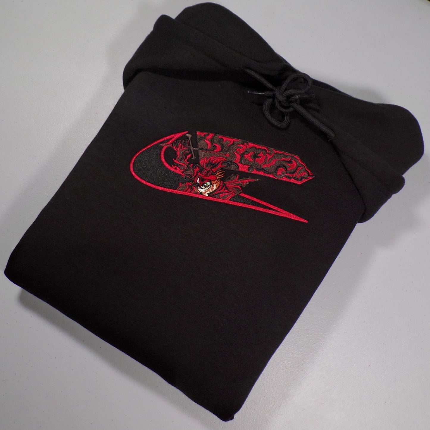 LIMITED DEVIL EMBROIDERED ANIME HOODIE