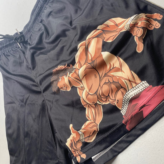 LIMITED BAKI HANMA RAGE GYM SHORTS